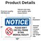 Signmission Please Don't Use Cell Phone Sign With Symbol, 10 in W x Rectangle, Vinyl Decal OS-2PACK-NS-D-710-L-17436 - alternate 2